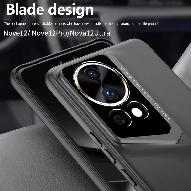 Frosted Matte Hard PC Case For Huawei Nova 12 12Pro 12 Ultra Porsche Design Camera Full Protector Cover