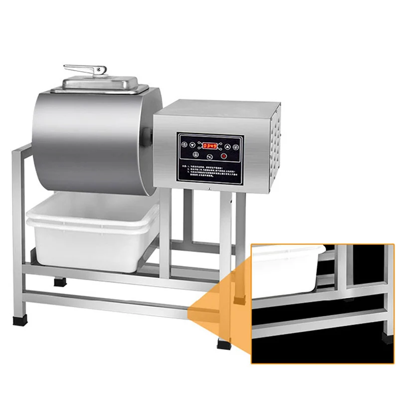 Commercial Food Marinator Electric Tumbling Drum Marinating Machine Stainless Steel Vacuum Chicken Steak Marinating-Machine 220v