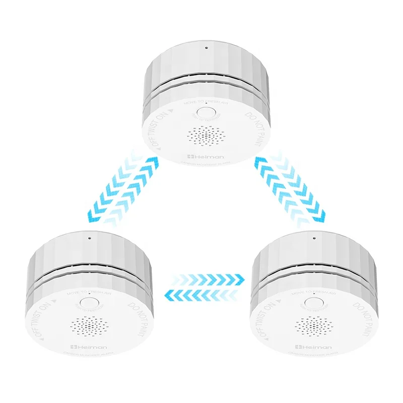 

Heiman Smart Home Smart Carbon Monoxide Alarm Wireless Interlinked Co 10 Year Sensor