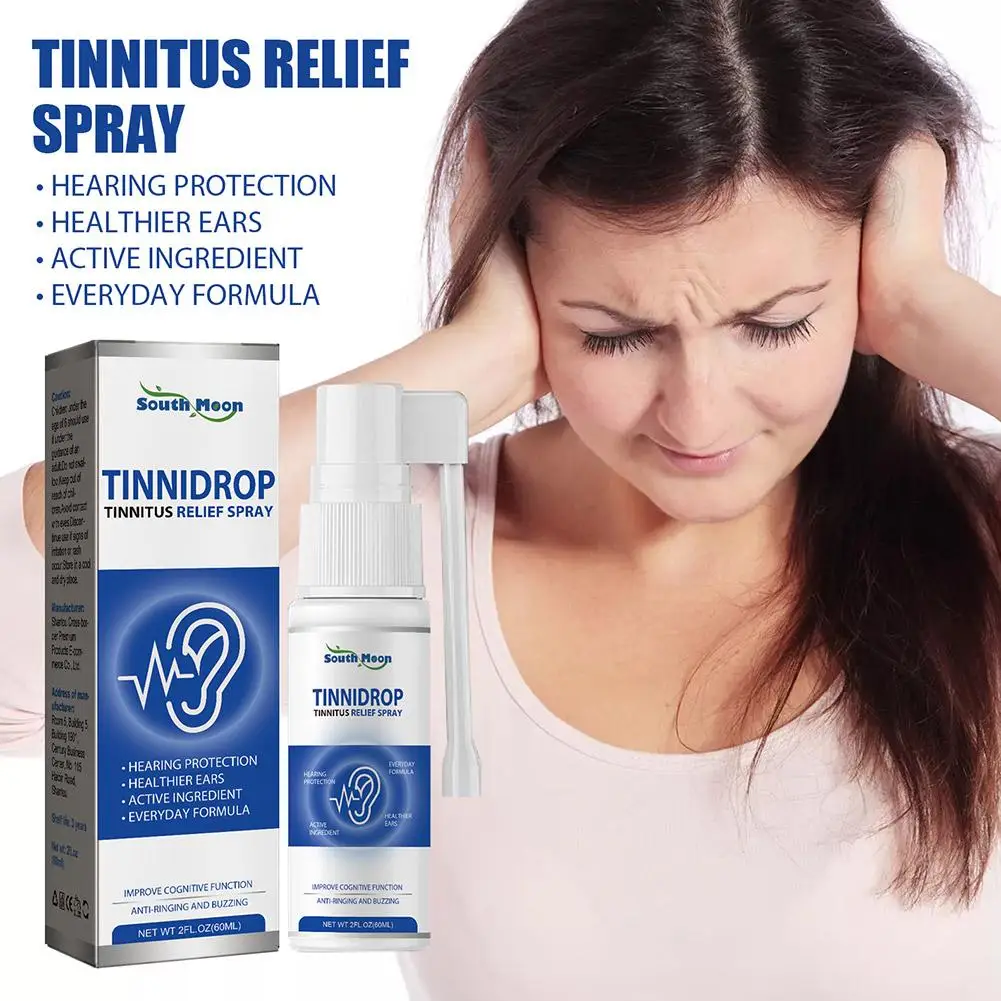 

1Pcs TinniDrop Tinnitus Relief Spray Ear Ringing Relieving Drops for Ringing Tinnitus Itching Earache Health Care Earwax 60 Z4O7