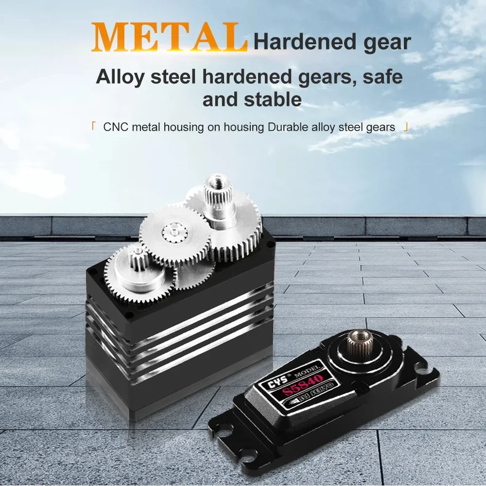 

CYS BLS5840 41kg High Stall Torque Full Aluminum Case HV Brushless Digital Servo with Metal Gear for RC Helicopter