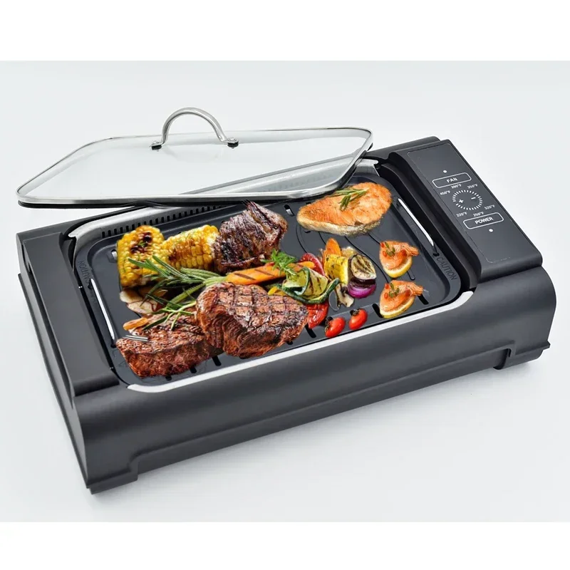 Anbolife small kitchen appliance digital 4 slice contact grill sandwich panini maker 180 degree open for kitchen using