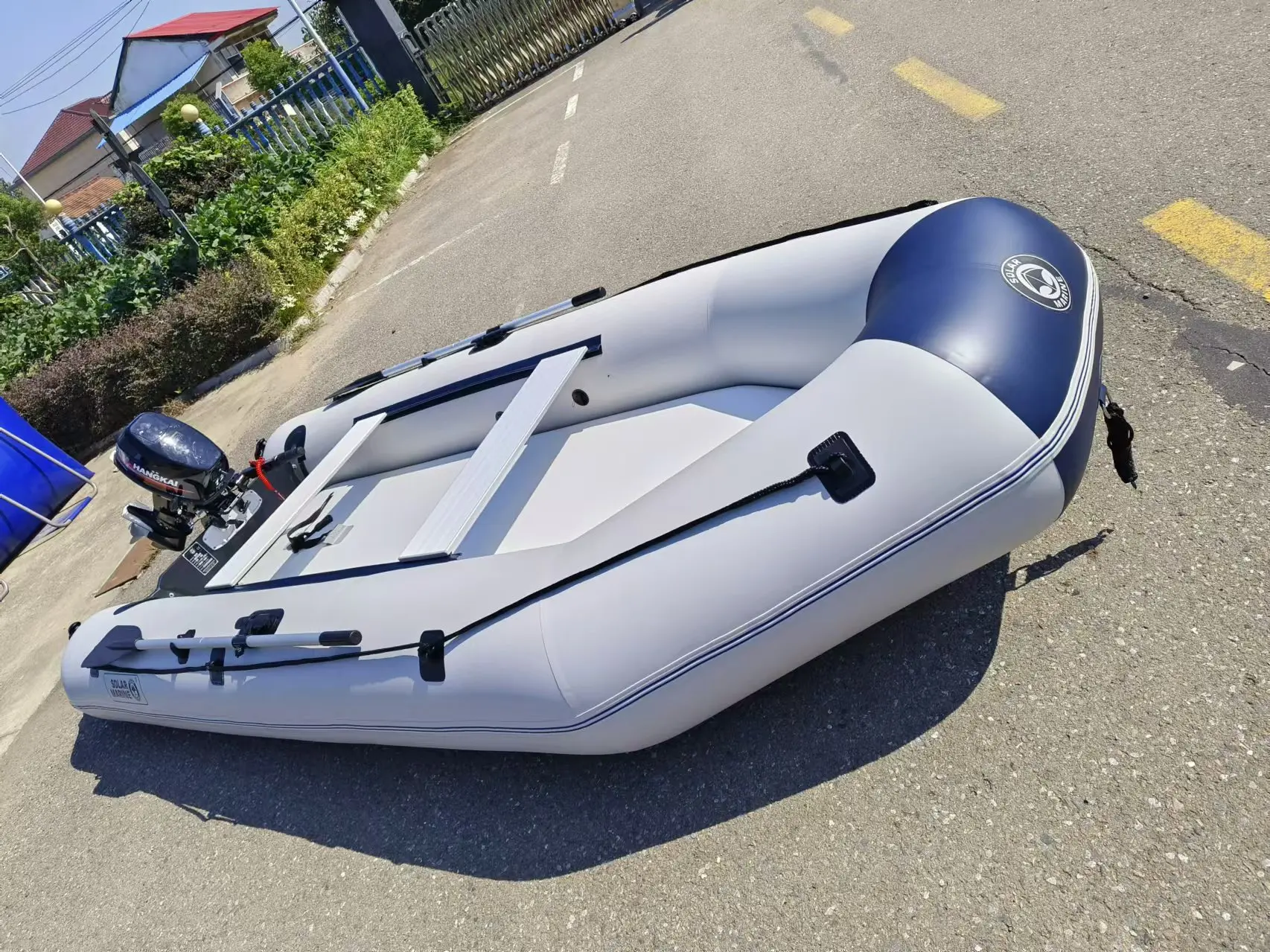 SOLAR MARINE 3-5 Person 230 280 330cm Keel Inflatables Rescue Boat 8ft PVC Fishing Boat ONLY For Scuba Diving