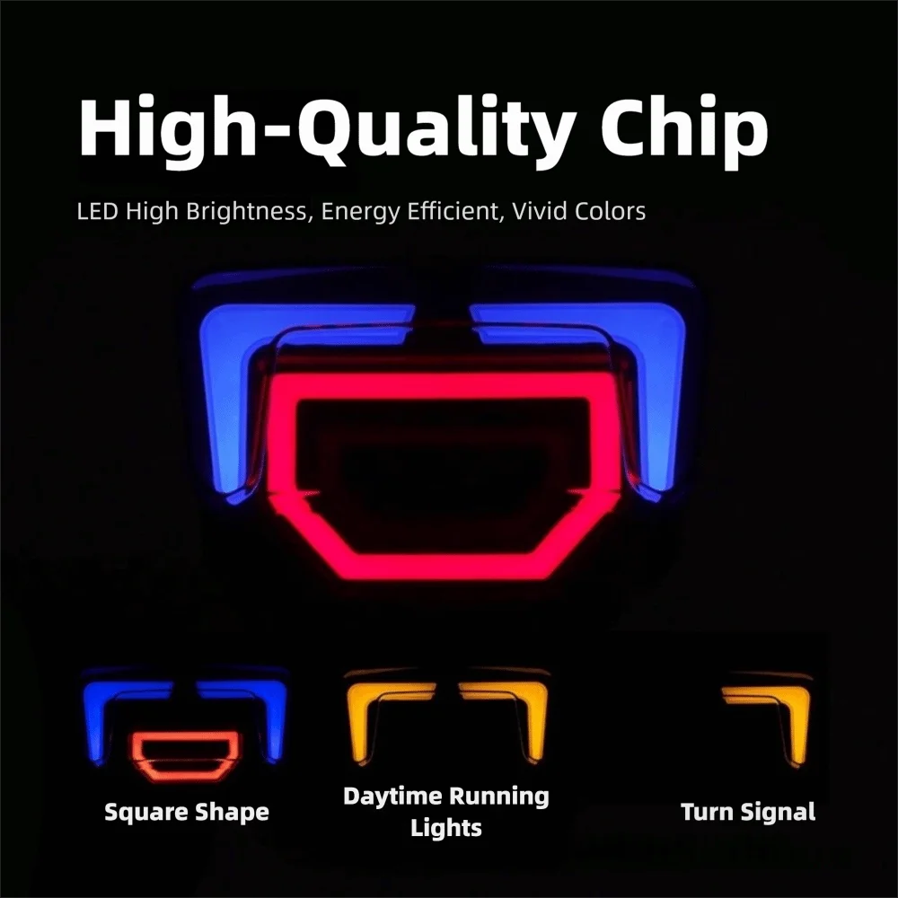 High Quality Waterproof Motorcycle LED Tail Lights Durable High Visibility Turn Signal Light Flashing Light Motorcycle Use