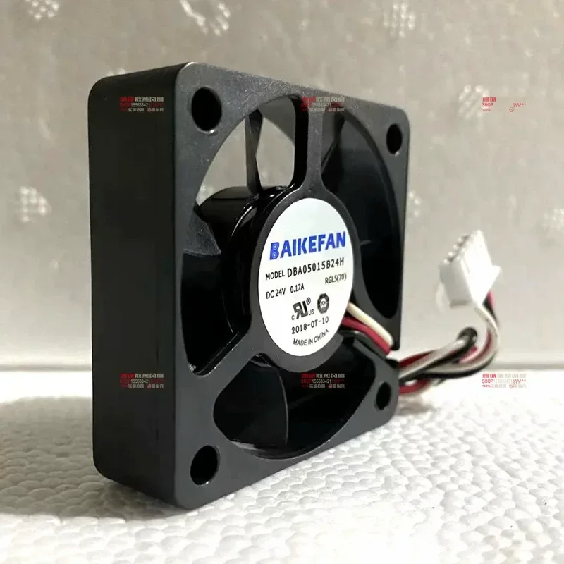 New Original BAIKE DBA05015B24H 24V 0.17A 5015 3-Wire Inverter Cooling Fan for Electronics