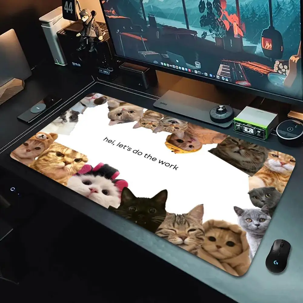 

Cute kitten mousepad is made of rubber anti-slip and durable is printed in HD and is a suitable PC accessory for players