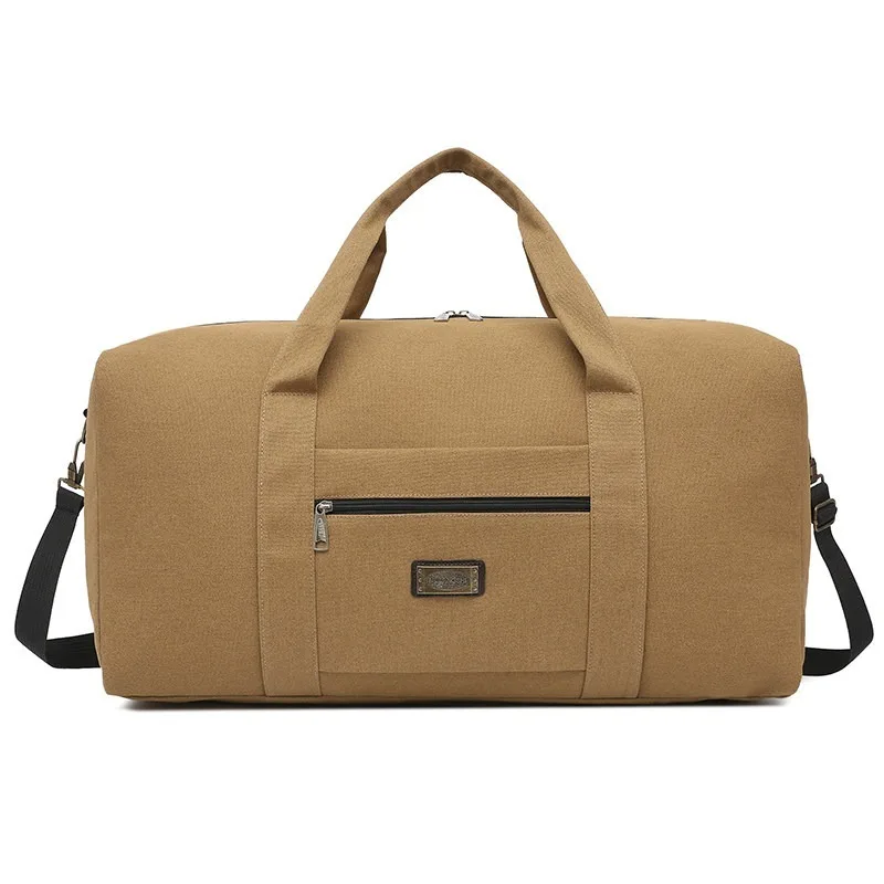 Canvas handbag Large capacity wear-resistant luggage bag One shoulder oblique span travel bag Working business travel Outdoor