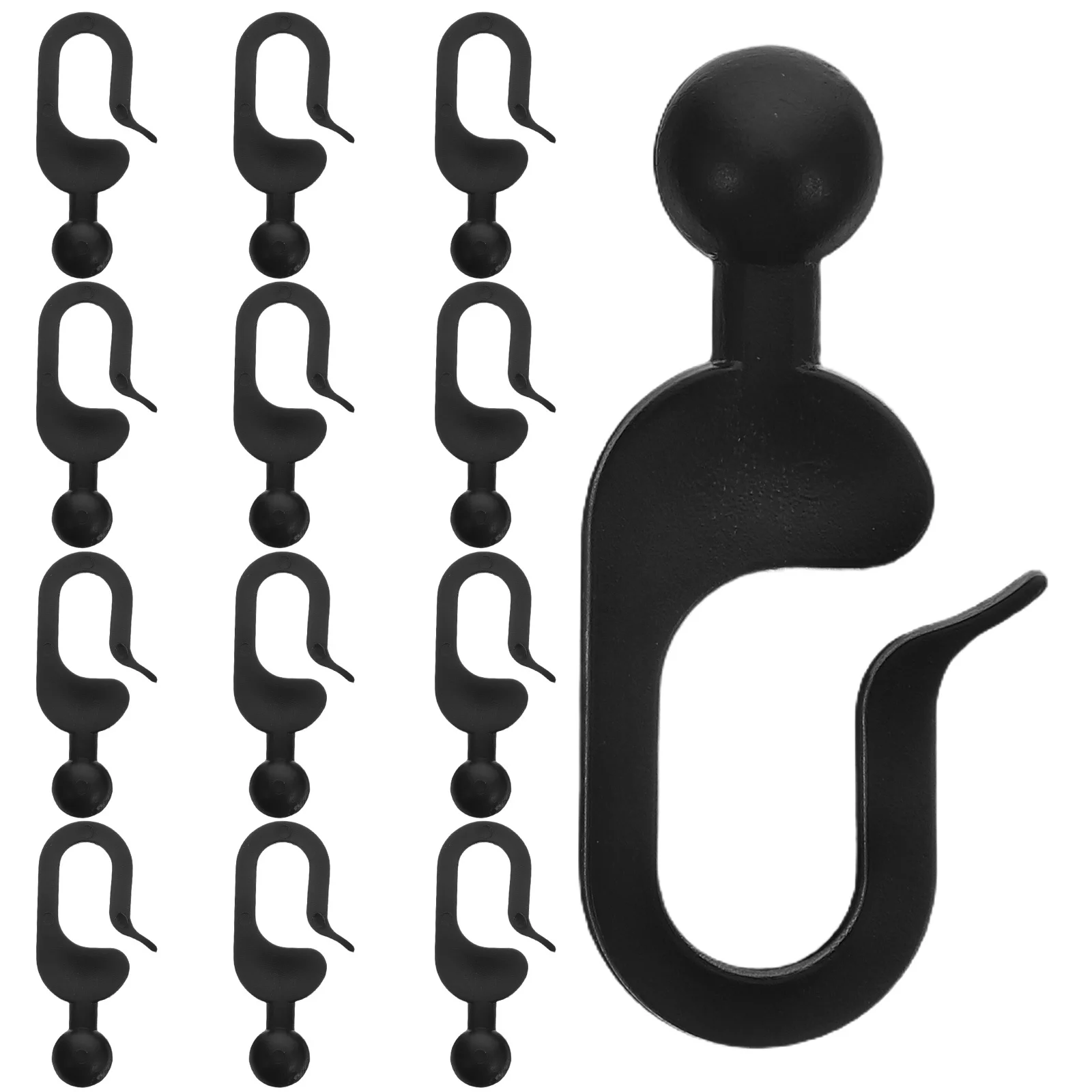 50 Uds. Ganchos de plástico para cortinas de cenador al aire libre, Clips colgantes para dosel, accesorios para tienda resistentes a la intemperie