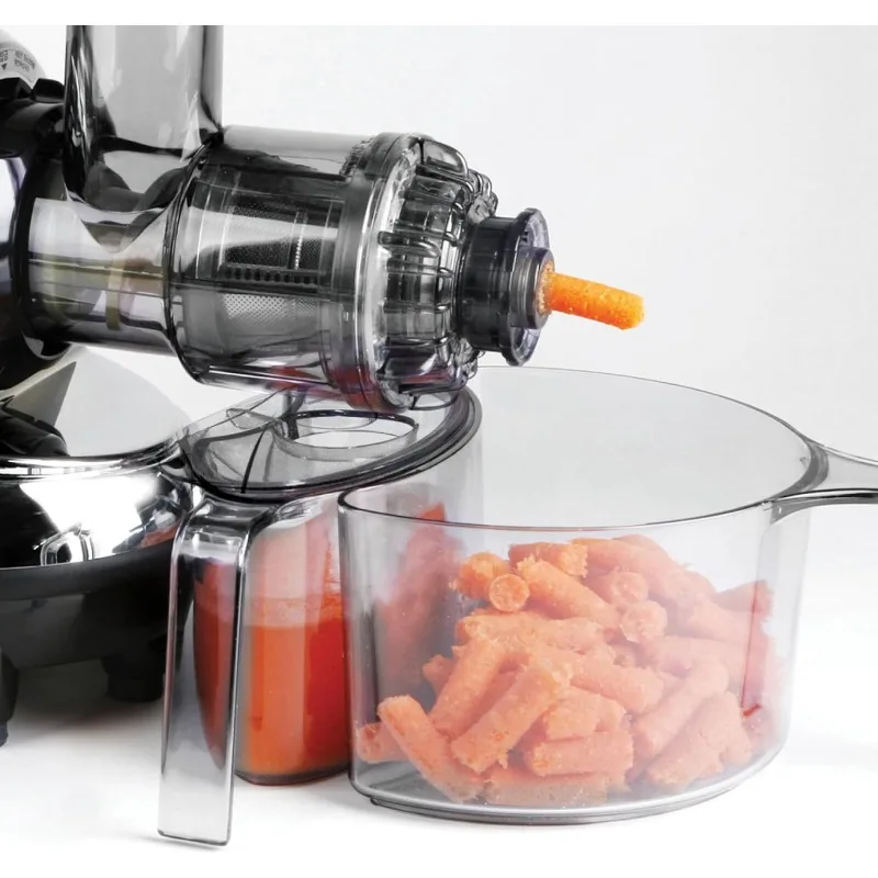 BPA-Free NJE-3570U Masticating Slow Juicer, Chrome