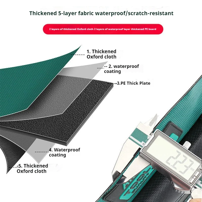 Заводской портативный сверхмощный набор инструментов для электрика, водонепроницаемая холщовая сумка для техников