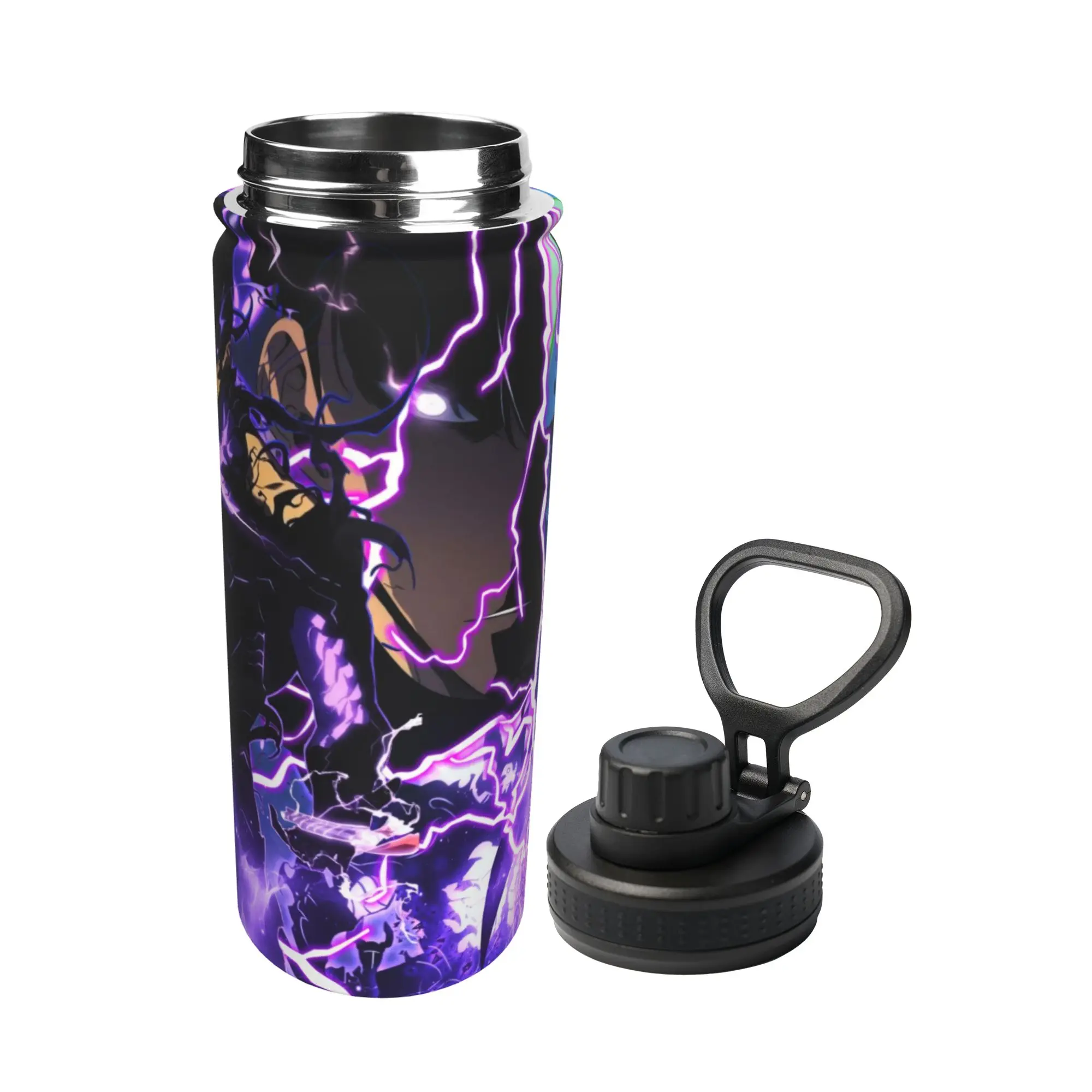 Anime Solos Levelings 18OZ Sports Insulated Kettle  Coffee Cups Vacuum Flask Double Wall Mugs 18OZ