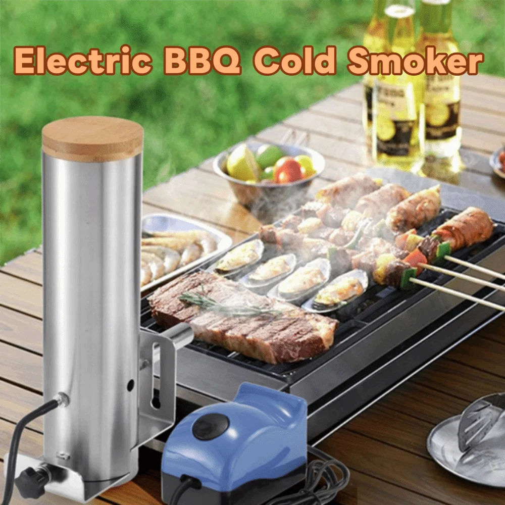 

Stainless Steel Electric BBQ Cold Smoker Adjustable Smoke Output Durable BBQ Electric Smoke Generator Large Capacity