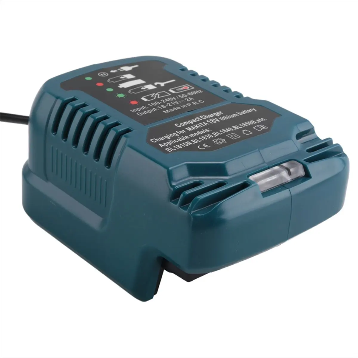 (AD11] Replace for 18V Mini Charger DC18RC Replace Charger for Lithium Batteries BL1860 BL1450 BL1830 EU Plug