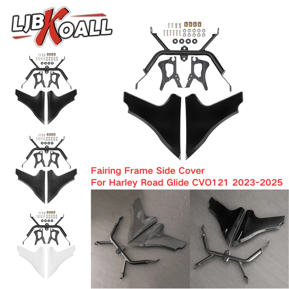 

LJBKOALL for Harley CVO121 Side Panel Cover Fairing Side Deflector Frame Cover for Harley Road Glide CVO121 2023 2024 2025