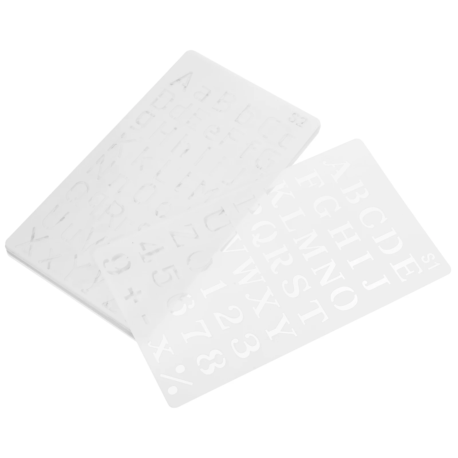 

24pcs Alphabet Painting Templates Hollow Stencil Wood Craft Reusable Journal Planner Supplies