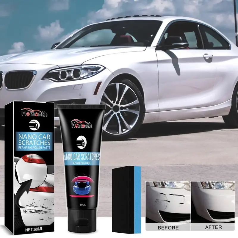 Car Paint Scratch Repair Paste Scratch Remover Polishing Long-lasting 60ml Paint Repair Polish Car Detailing Supplies For Cars