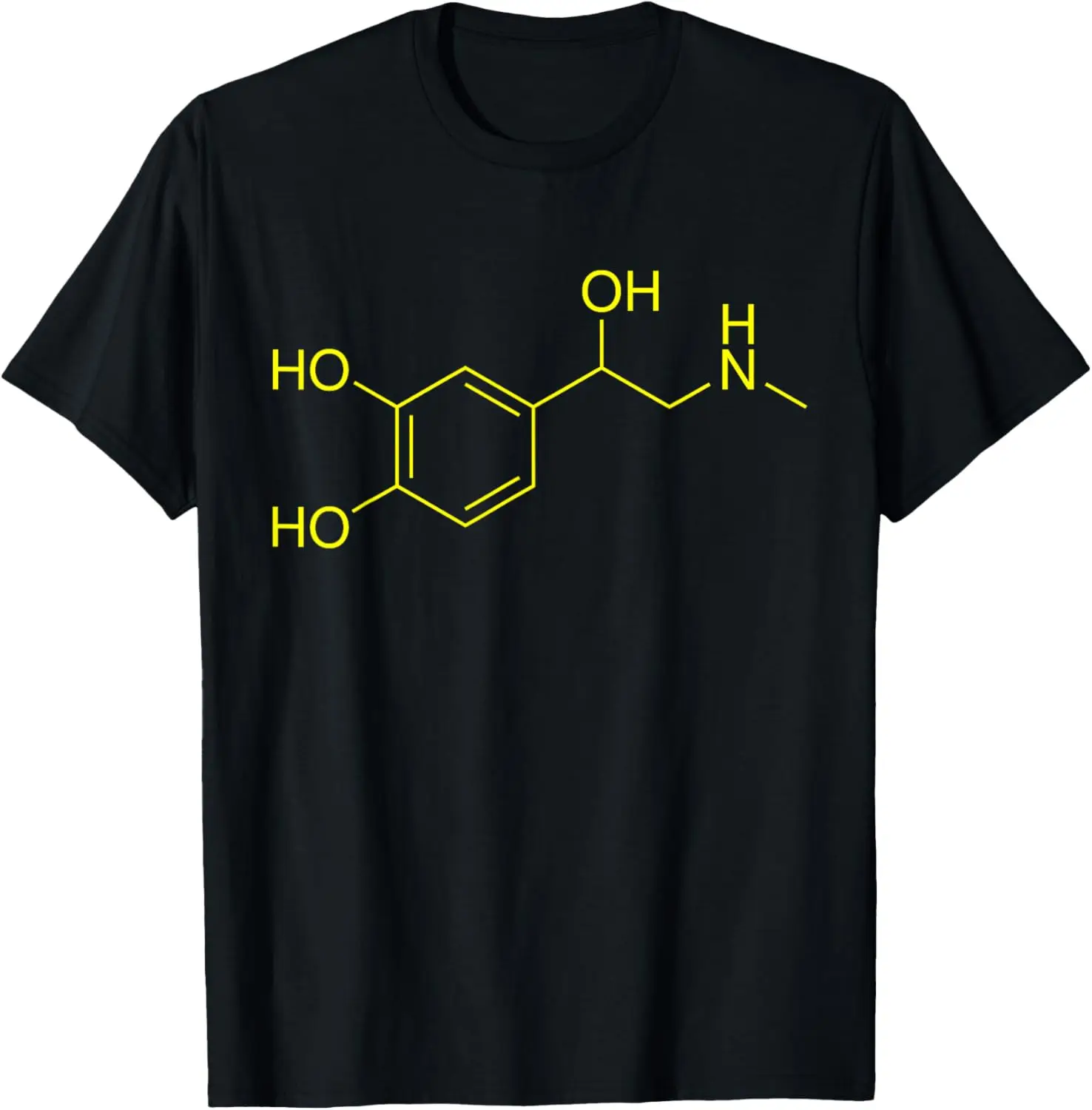 Epinephrine Molecule Neurotransmitter T-Shirt