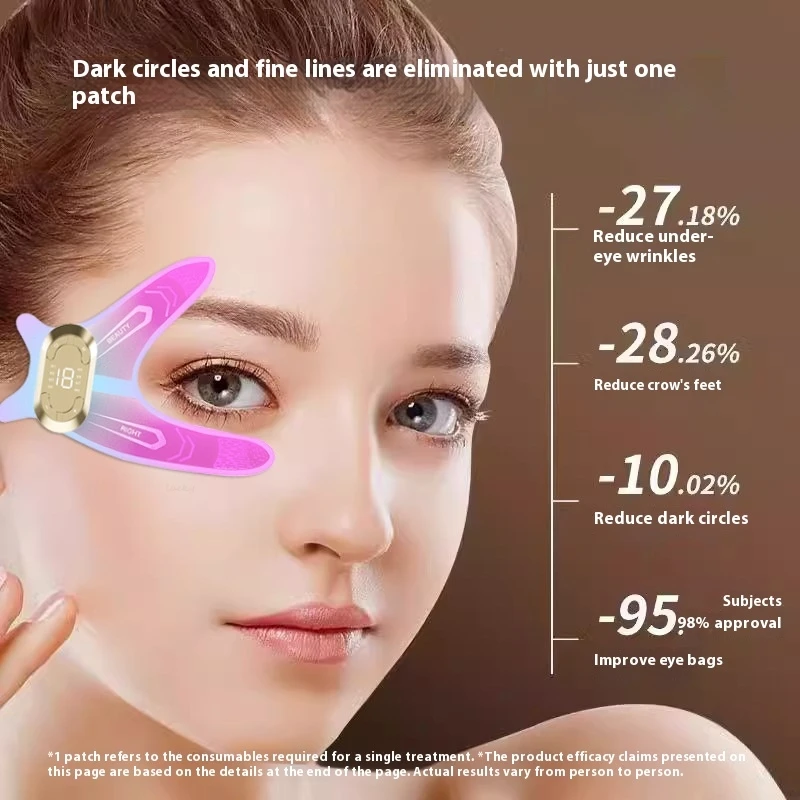 

EMS-массажер для лица с микротоком для лифтинга лица — уменьшение темных кругов и отеков глаз, устройство против морщин