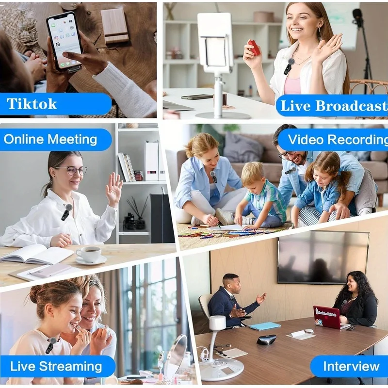 Type‑C Wireless Lavalier Recording Microphone, Compact Smart Noise‑Cancelling Mini Mic, Portable Audio Device For Smartphones, PCs, Interviews, Live Streaming And Outdoor Field Recording