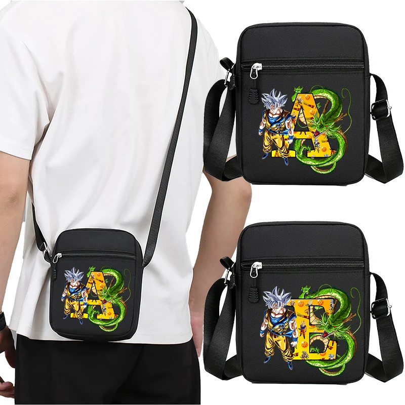 

Dragon Ball Goku Shoulder Bag for Adult Man Anime Cartoon Letter Crossbody Bags Canvas Travel Sport Cute Fashion Birthday Gifts