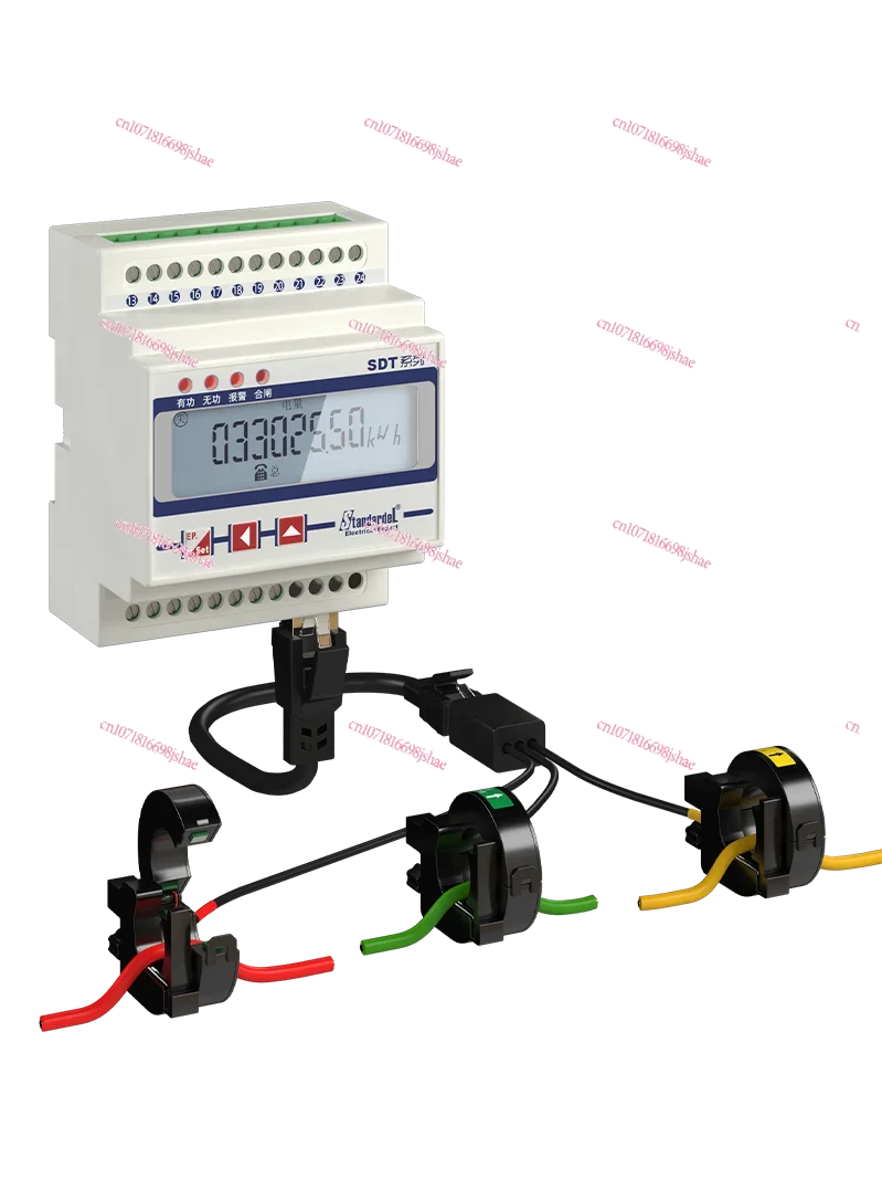 Wire-free Installation/three-phase Rail Multi-function Energy Meter/SDT640-SP/RS485/DL/T645/electricity Meter