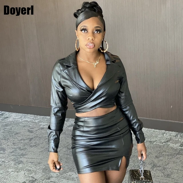 Latex 2 piece outfit best sale