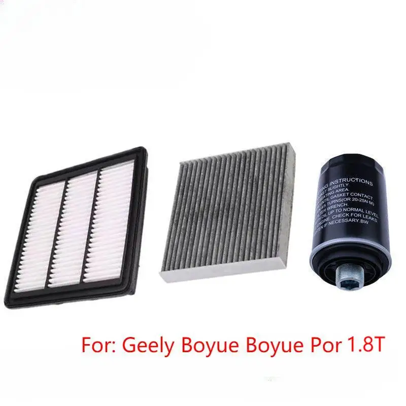 

Car Engine For Geely Boyue Boyue Pro 1.8T Air filter 2032007600 Cabin Air Filter 8022003800 Oil filter 06J 115 403 C