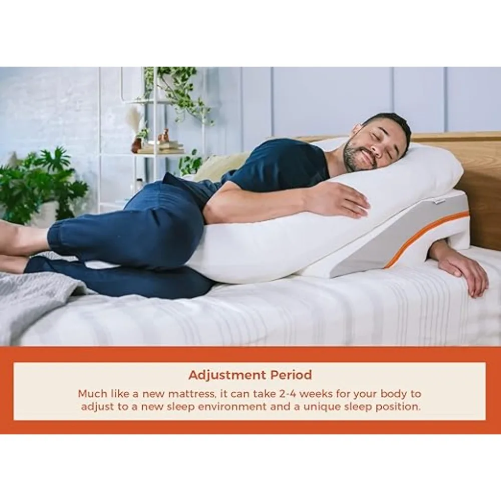 Reflux Relief System | Bed Wedge Pillow for Acid Reflux & GERD Relief, Therapeutic Body Pillow, Insert, Covers