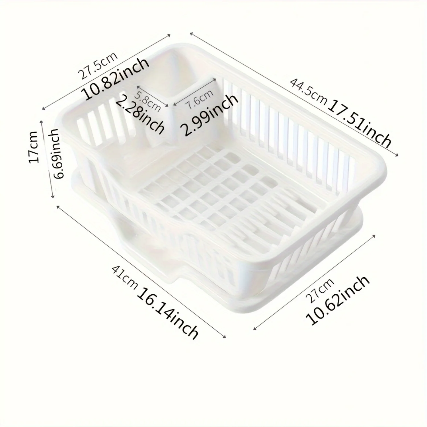 Plastic Uncharged Double-Layer Kitchen Drain Basket with Detachable Funnel Filter - Dustproof Vegetable Cleaning Strainer for  a