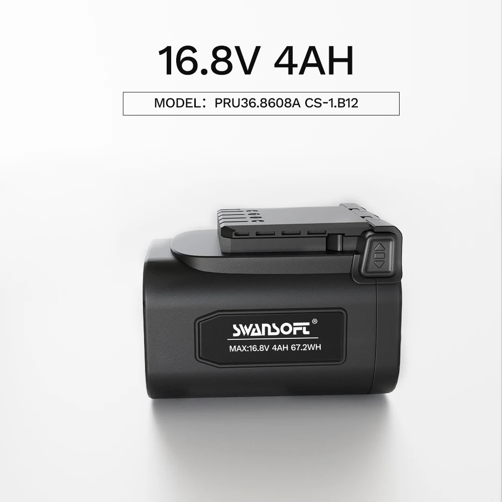 

SWANSOFT 16.8V 4AH for Rechargeable Cordless Secateurs, Branch Trimming, for Gardens and Orchards PRU36/8608A/CS-1/B12