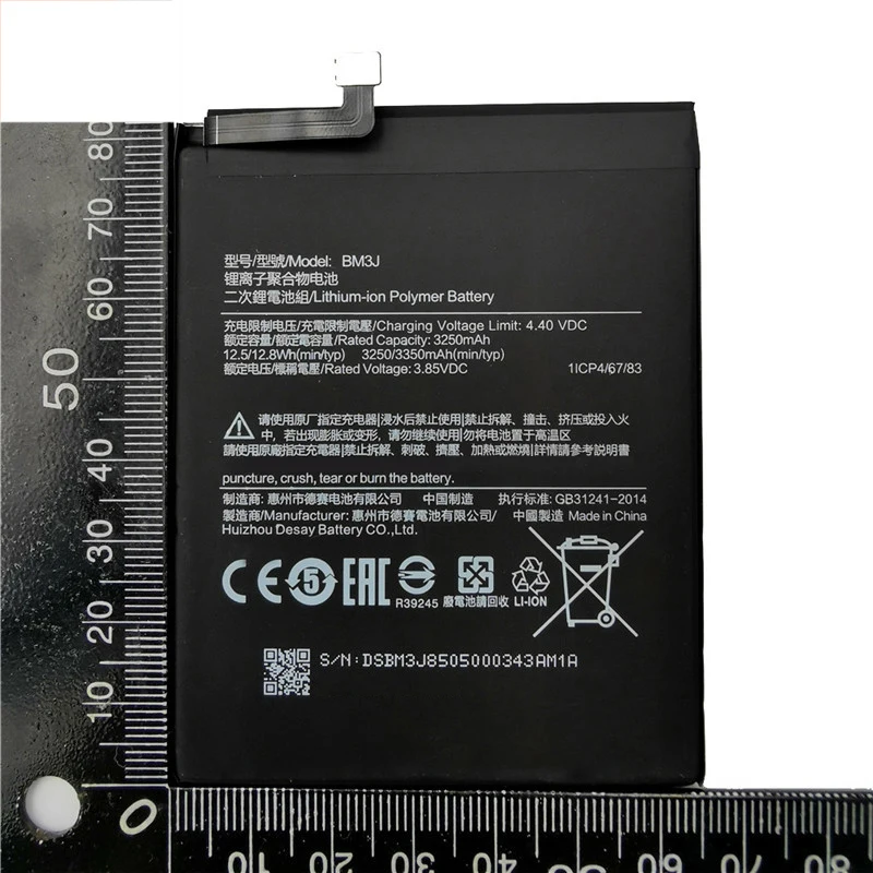 Batería BM3J de 3350mAh, 100% nueva, para Xiaomi 8 Lite, reemplazo de batería de alta calidad 3