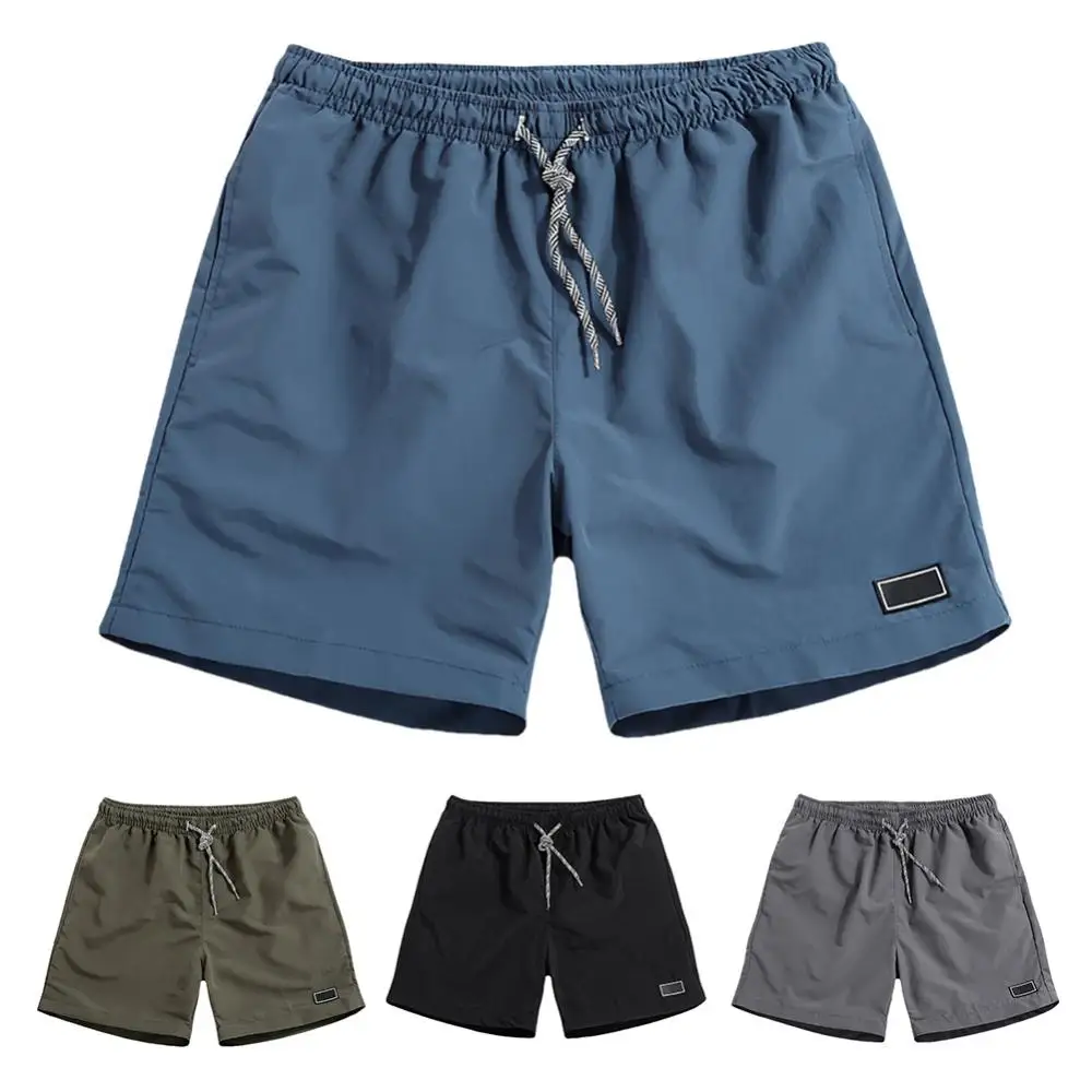 Pantalones cortos deportivos para hombre, Shorts de secado rápido para gimnasio, talla grande, Verano