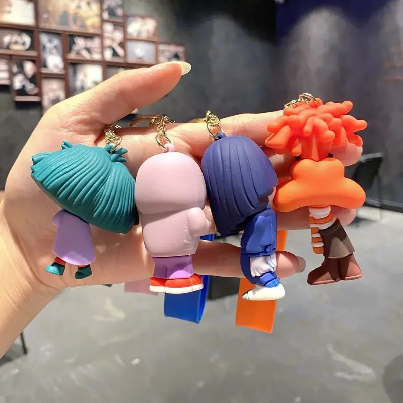 Disney Keychain Inside Out 2 Mind Wars Sad Emotions Anime Kawaii Action Figure Model Toy Doll Car Key Pendant Cute  Accessories