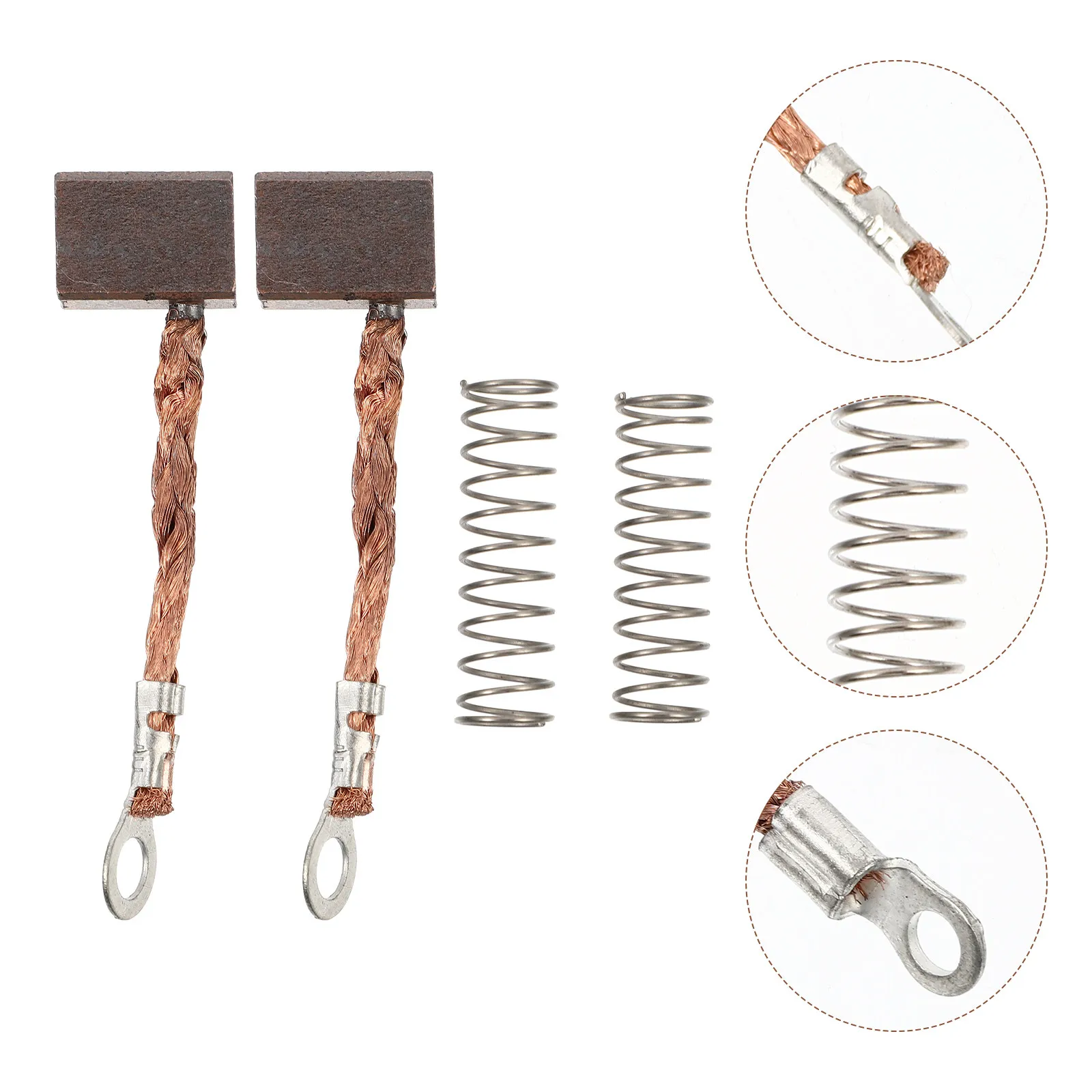 2Pcs Electric Propulsion Carbon Brush Precision Polished Surface Hassle Free Installation Boat Kayak Ship Motor Repair