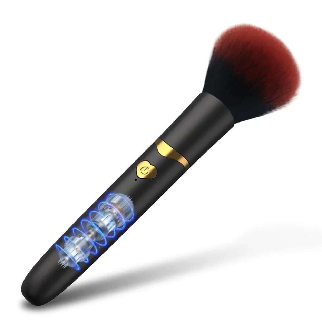 Dual Head Soft Brush Comb Makeup Pen Vibrator High-Frequency Micro Vibration Female G Spot Orgasm Deep Stimulation Toy