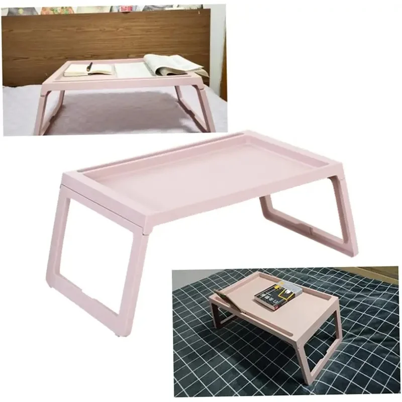 Foldable Laptop Desk Multifunctional Plastic Table, Ideal For Use On Bed Or Sofa. Height-Adjustable, Perfect For Home