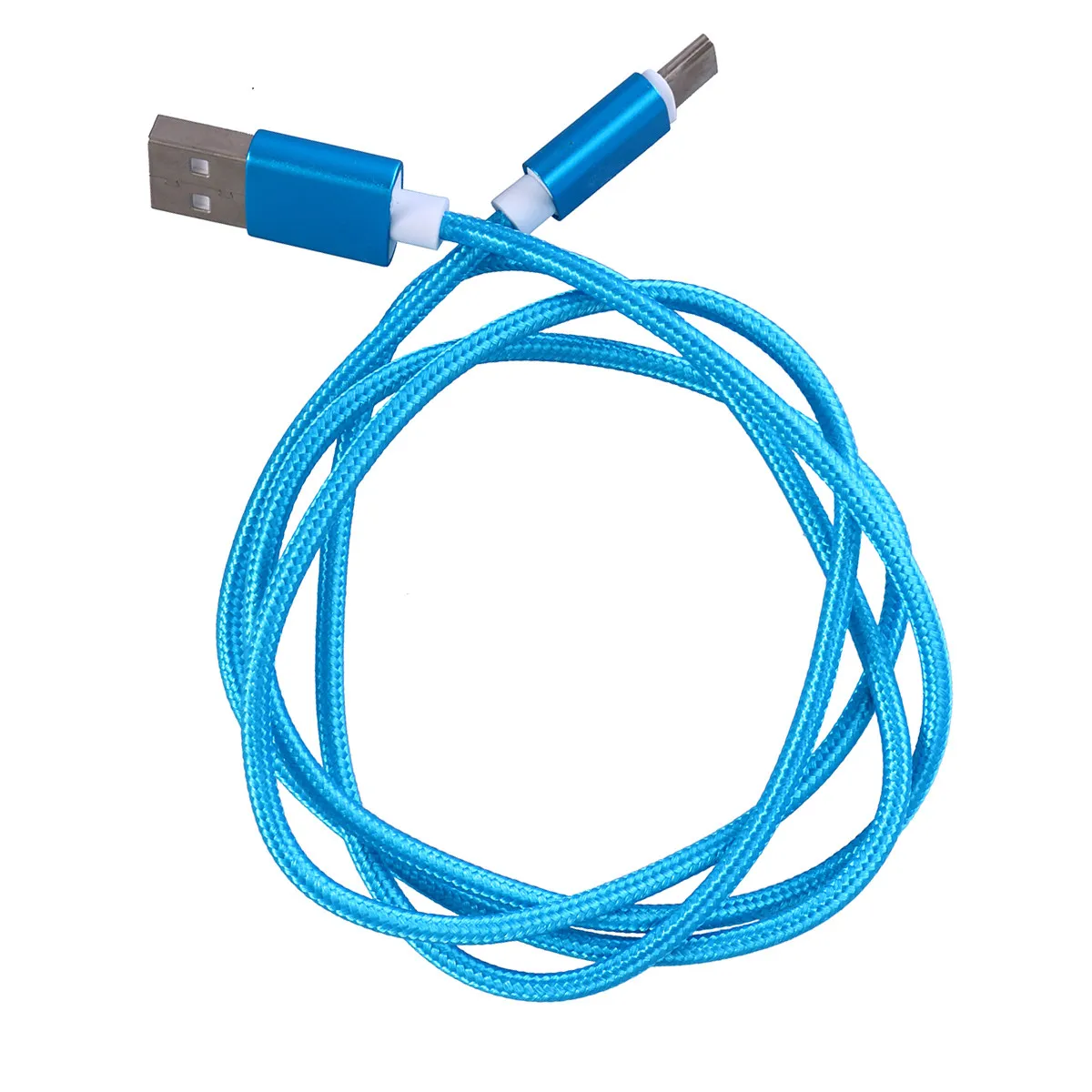 1M USB Type-C Nylon Braided Cable Fast Charging Data Sync Compatible for Iphone 6 High Speed Type C Cable