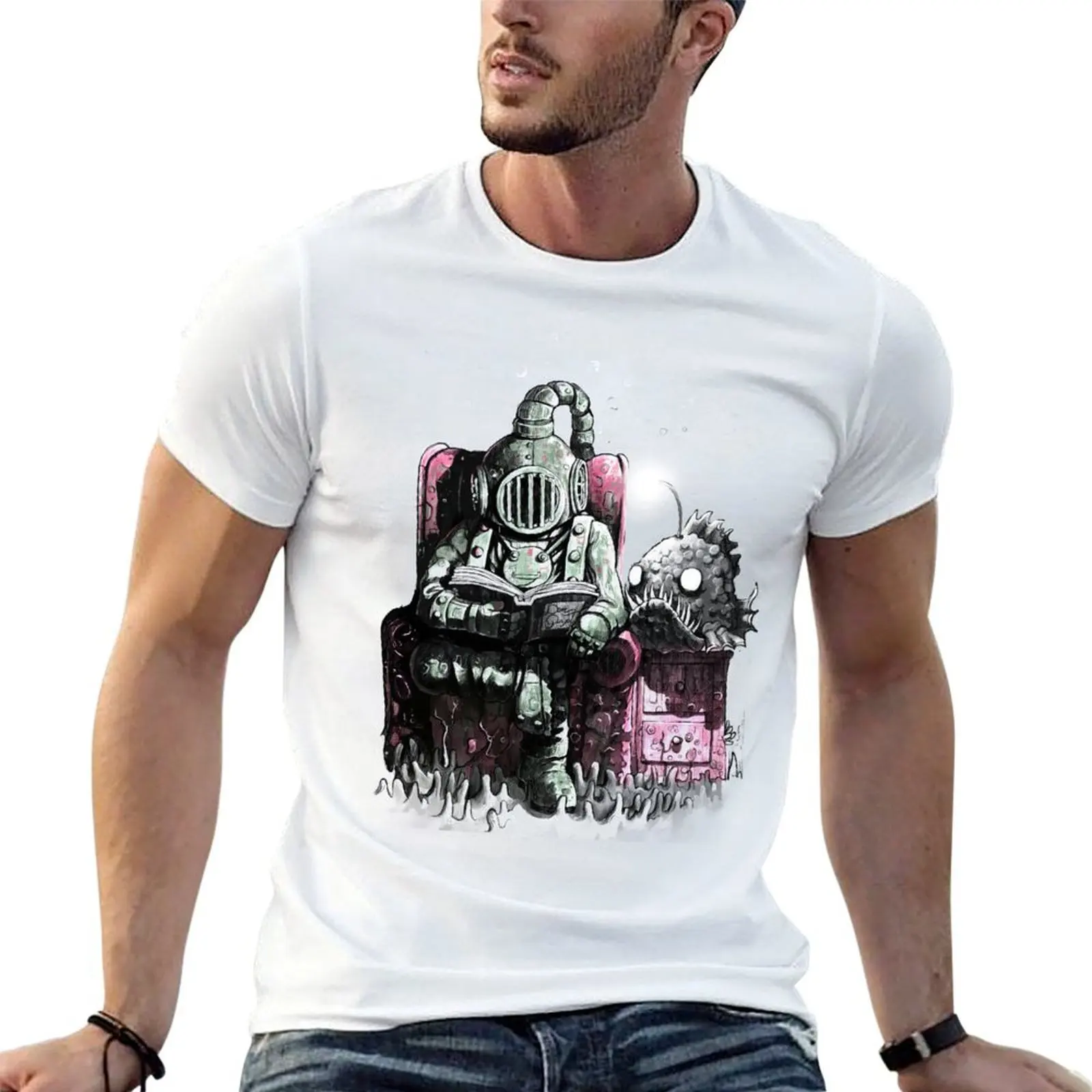 

Reading diver T-Shirt t shirt personalised cotton tshirt 100% T-Shirt