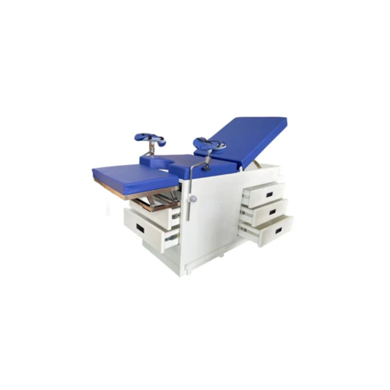 BT-EA025 Cheap Manual Gynecological Examination Table Obstetrics Table with Drawer Leg Rack Price