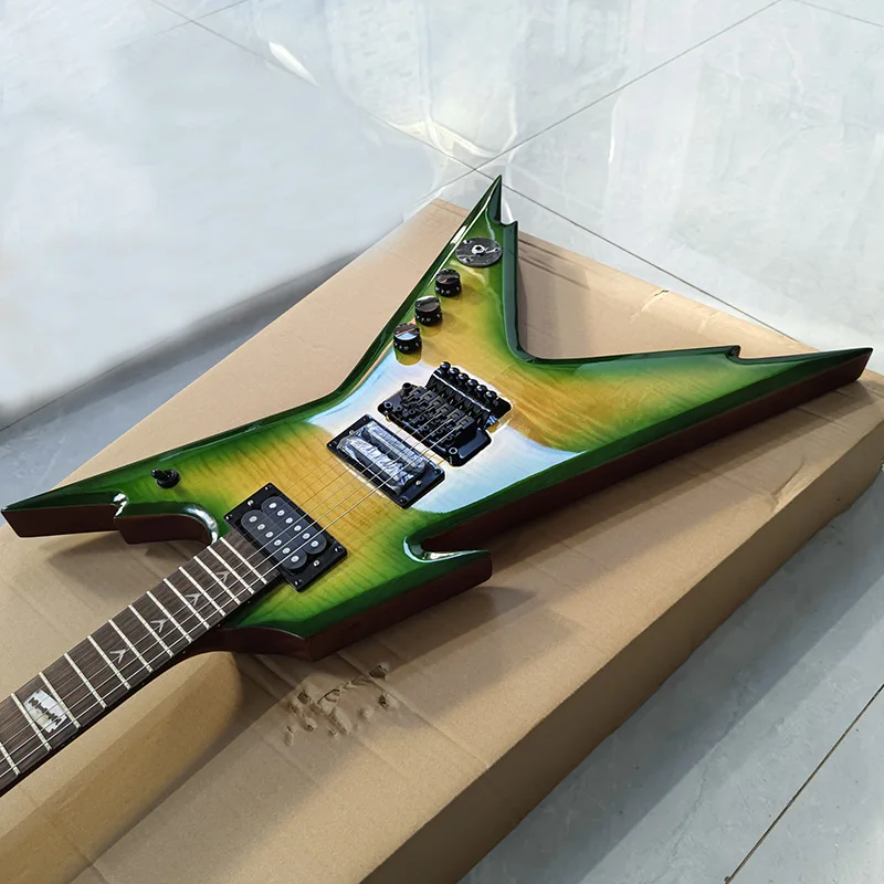 Best-selling Dean Dimebag Electric Guitar, Flame maple top,Floyd Rose Tremolo Bridge,A variety of options