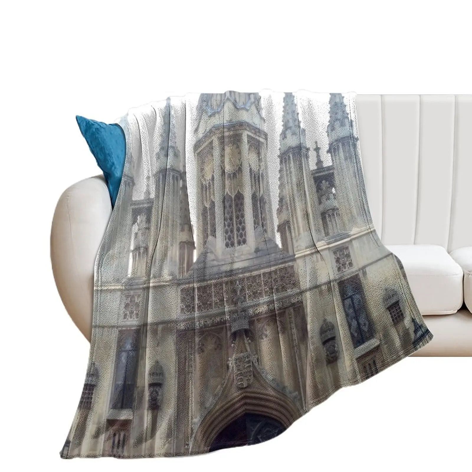 Kings College Cambridge Throw Blanket Bed linens for winter Blankets