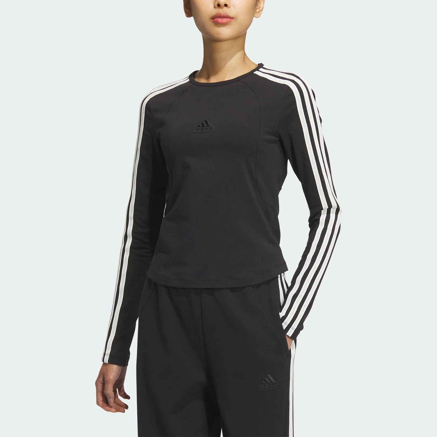 

Adidas genuine 2024 New Women's Sports Outdoor Casual Long Sleeve T-Shirt JN0755