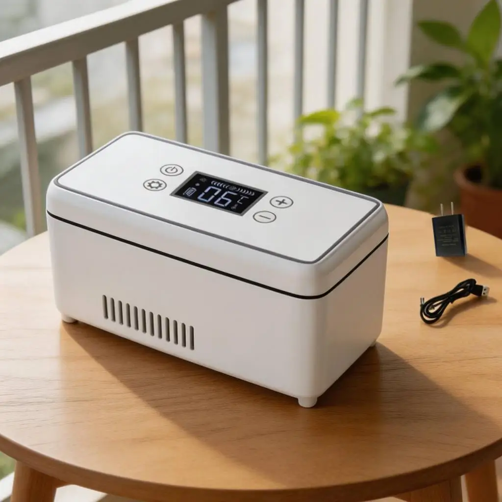 Electric Insulin Cooler Travel Case Box, Portable for Trips Home Outing