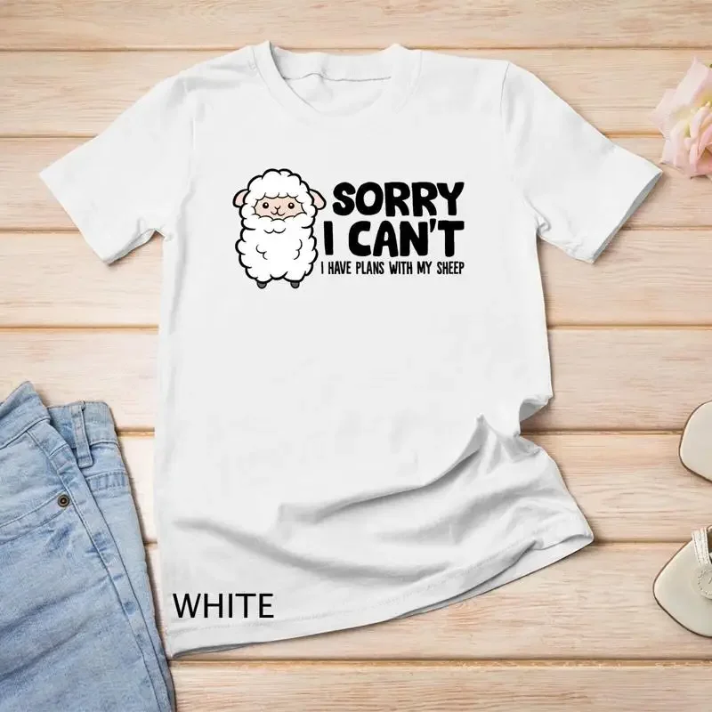 Sorry I Cant I Have Plans With My Sheep T Shirt Unisex T shirt