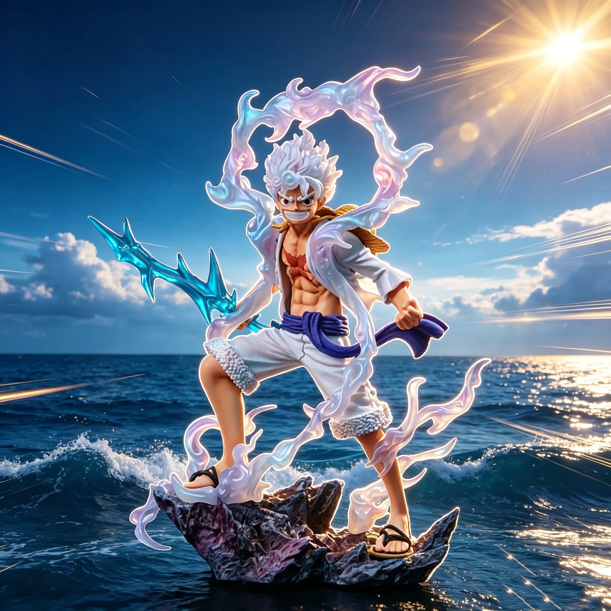 One Piece Nika Luffy 5Th Gear Resonance Action Figure Anime Collectible Toy Model For Desktop Display Home Decor For Anime Fans