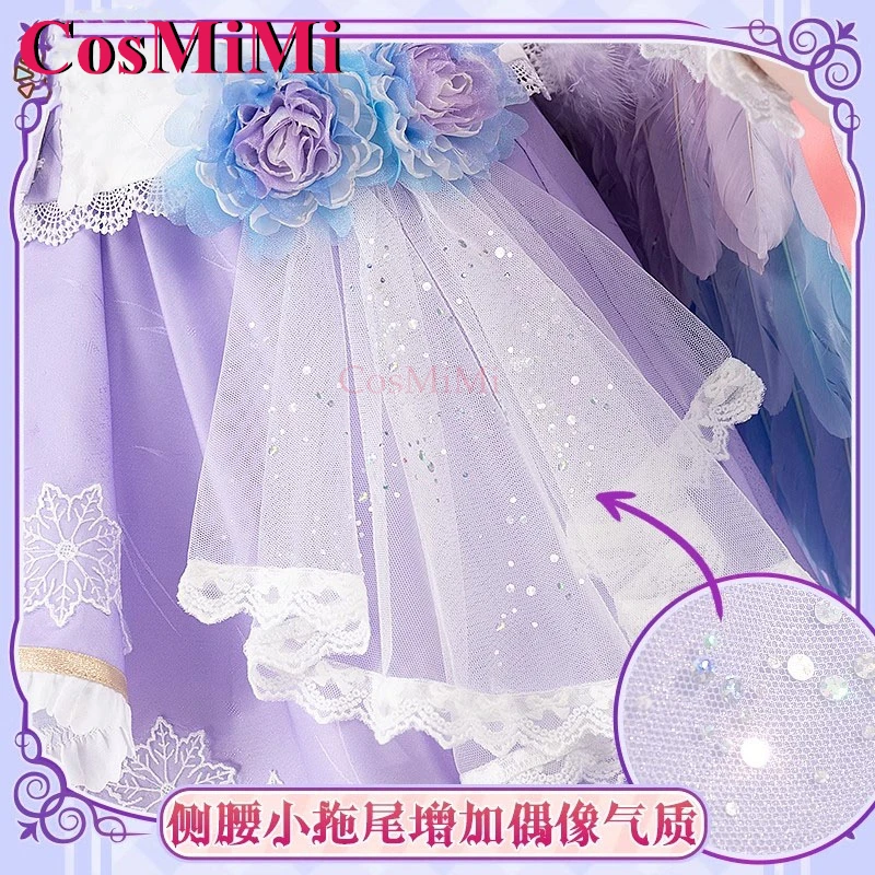 أزياء CosMiMi Anime LoveLive Nishikino Maki التأثيرية فستان أبيض لعيد الحب الملاك الحلو كرنفال ملابس لعب الأدوار