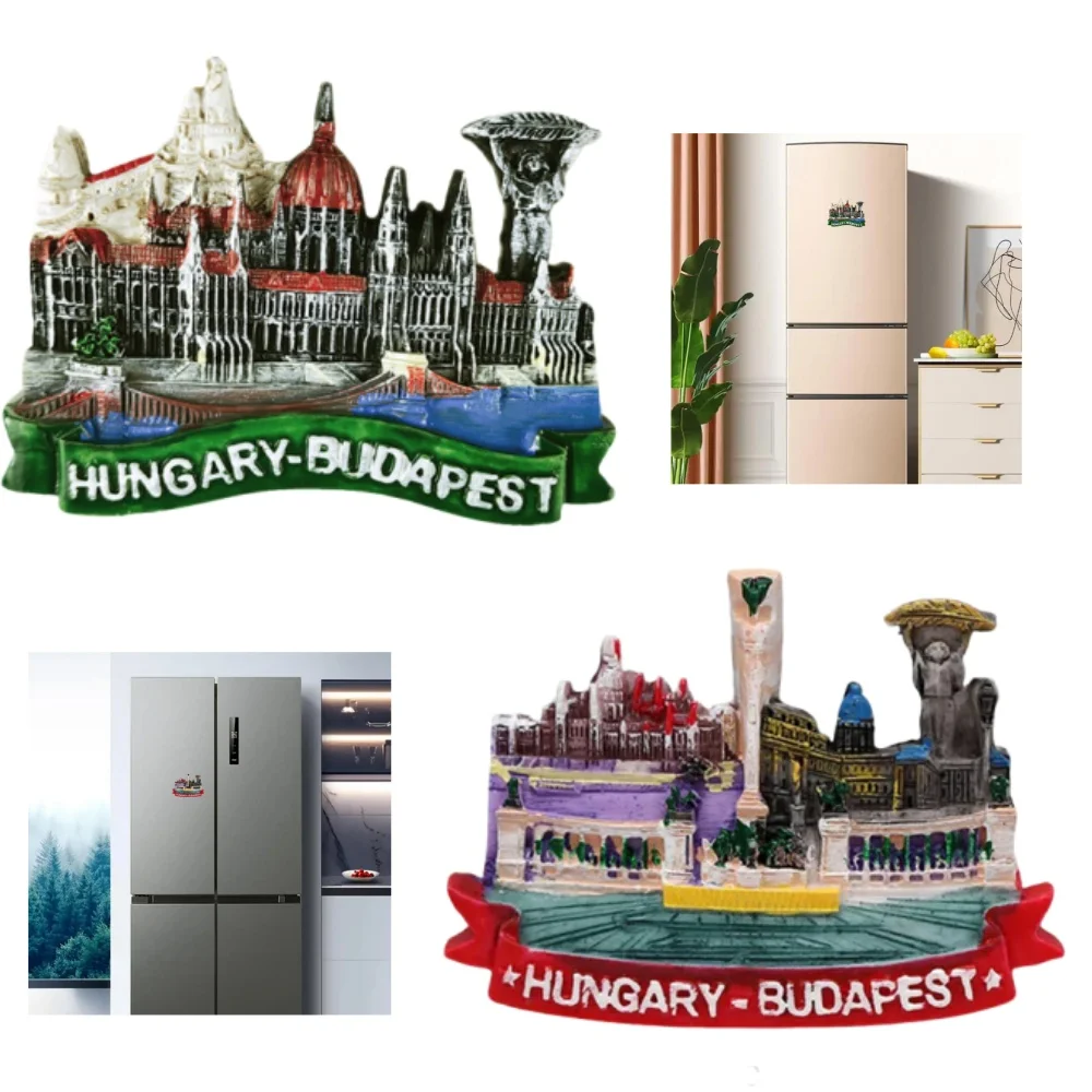 3D Magnetic Refrigerator Sticker Souvenirs Home Decoration Budapest Hungary Fridge Magnets Home Decor Stickers Tourist Gift