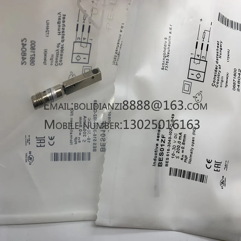 

The brand-new original sensor BES01ZF BES 516-3040-I02-C-S49 is guaranteed for one year in stock.