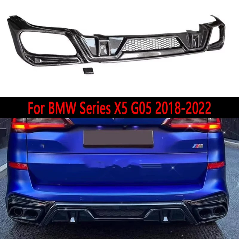 

For BMW Series X5 G05 2018-2022 Carbon Fiber Car Rear Bumper Diffuser Rear Splitters Spoiler Back lip shunt body kit