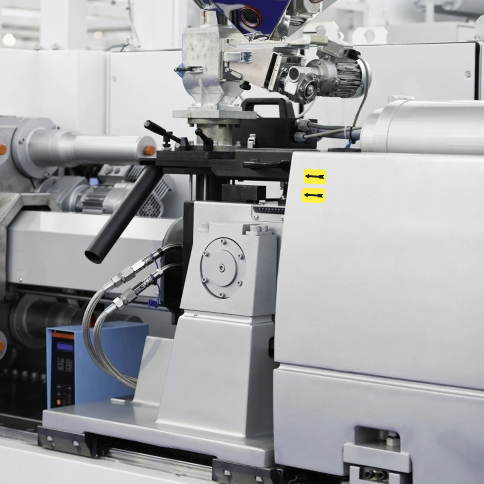 10 قطعة من ملصق السهم الذي يشير إلى الاتجاه، التصاق قوي، ملصق تحذير آمن متين للمكتب والمدرسة #6